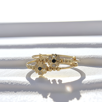 Regal Floral Gold Bangles – Traditional Elegance with a Modern Touch - Glimzie